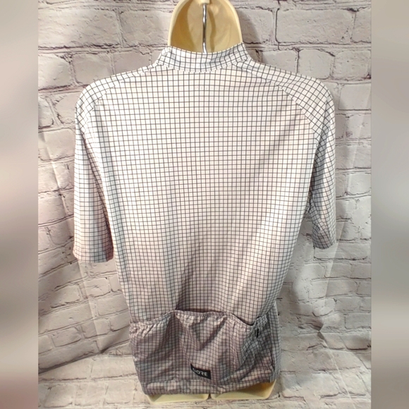 Gore Womens Cycling Grey Checkered Cycling Fullzip Jersey M - Picture 2 of 14